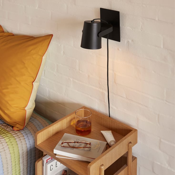 Hübsch Ardent vägglampa, svart
