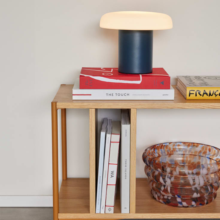 Hübsch Ateliers bordslampa, mörkblå