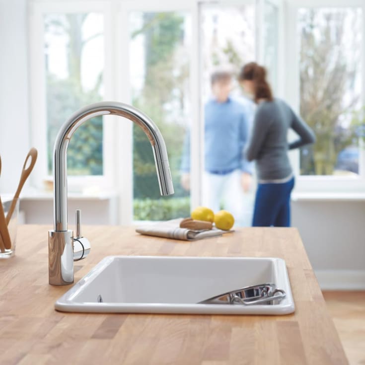 Grohe Concetto køkkenarmatur, udtrækstud, krom