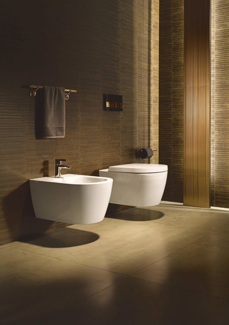 Duravit Me by Starck væghængt toilet, uden skyllekant, antibakteriel, mat hvid
