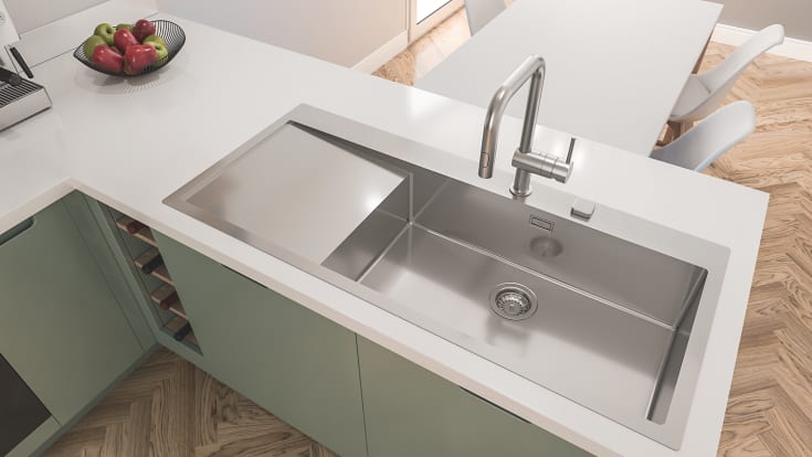 Grohe Minta köksblandare, utdragbar pip, stål