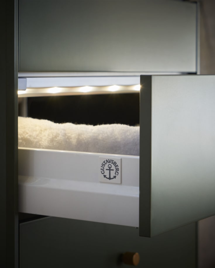 Gustavsberg Graphic möbelpaket, 100x41 cm, grön