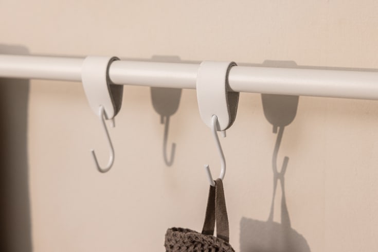 Metallbude Vana håndklestang, 105 cm, hvit