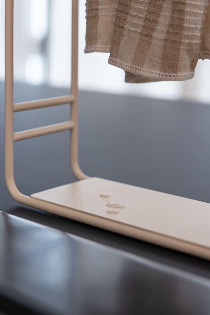 Metallbude Nia oppvaskklutholder, beige