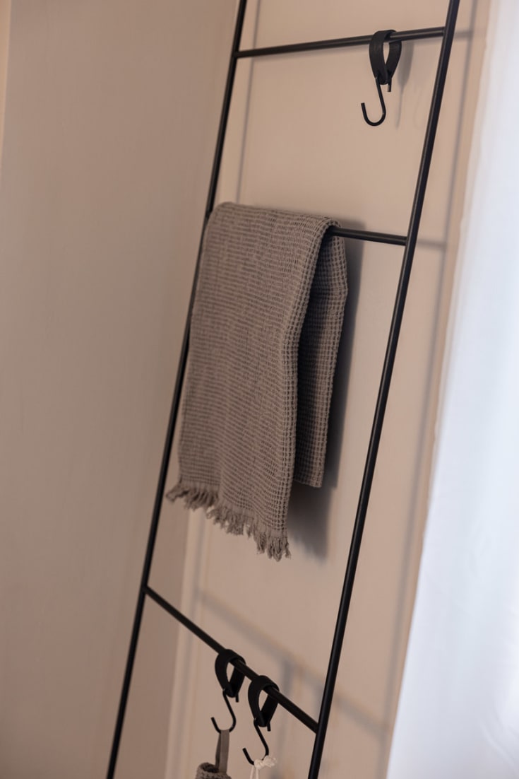 Metallbude Estina handduksstativ, 55 cm, svart