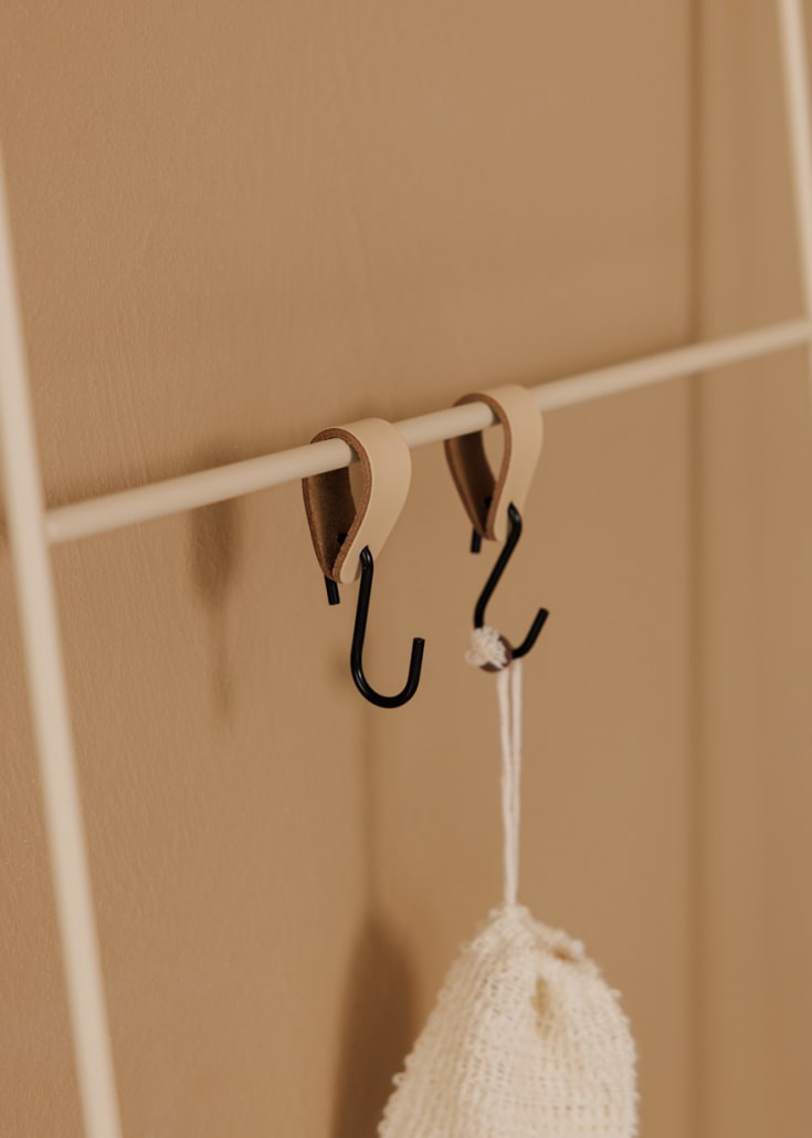 Metallbude Estina handduksstativ, 55 cm, beige