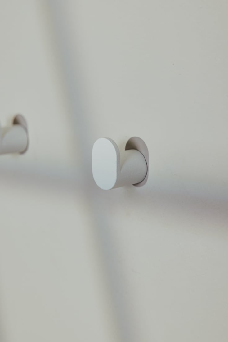 Metallbude Pali handdukskrok, vit, 6 st