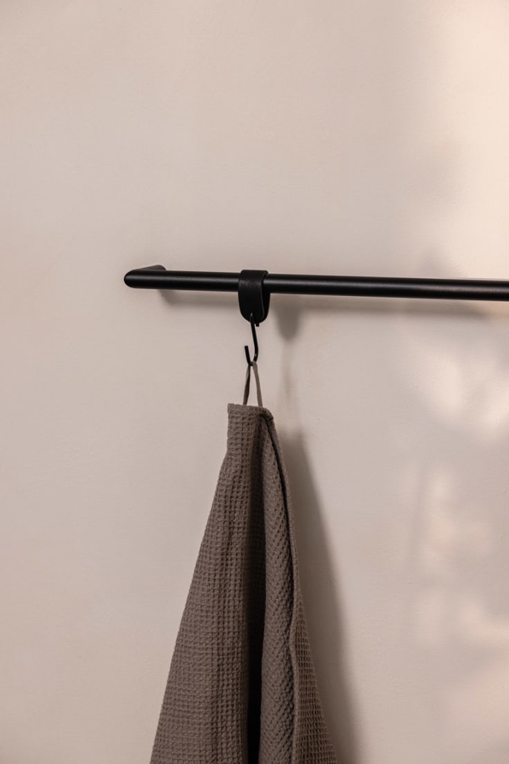 Metallbude Vana handduksstÄng, 55 cm, svart
