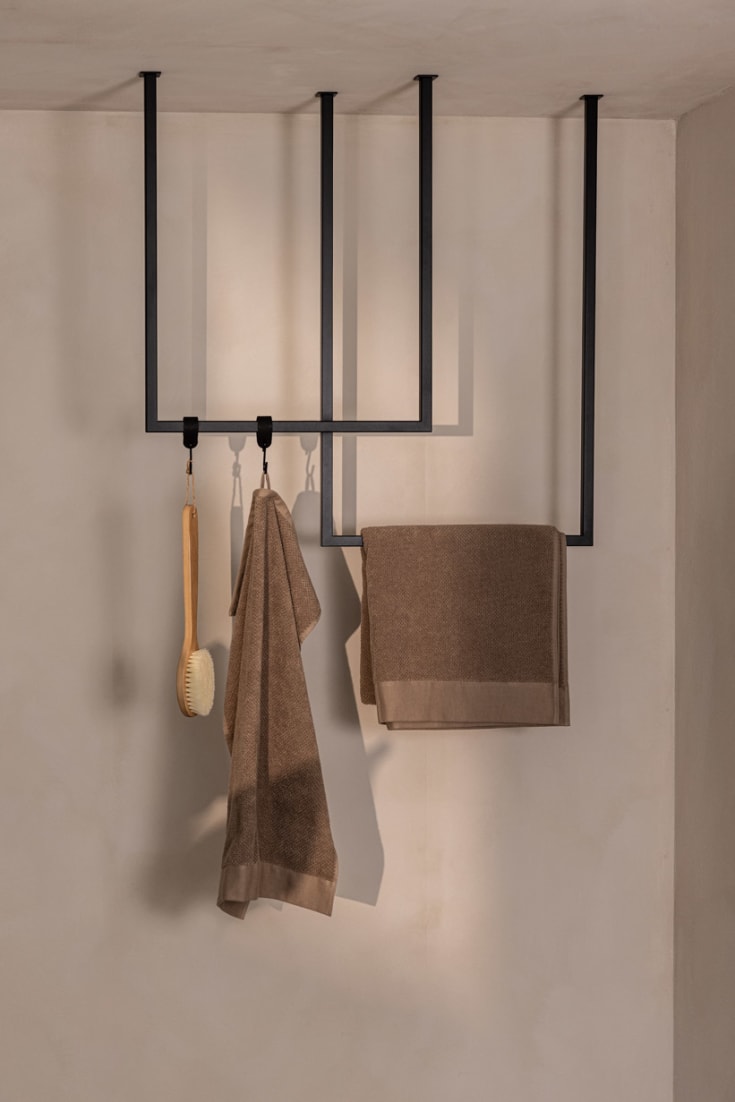 Metallbude Tensi handduksstativ, 50 cm, svart