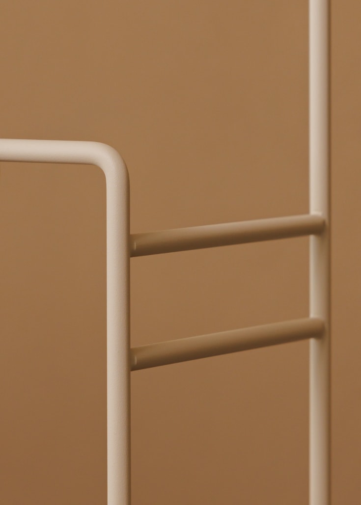 Metallbude Delaya håndkleholder, 60 cm, beige