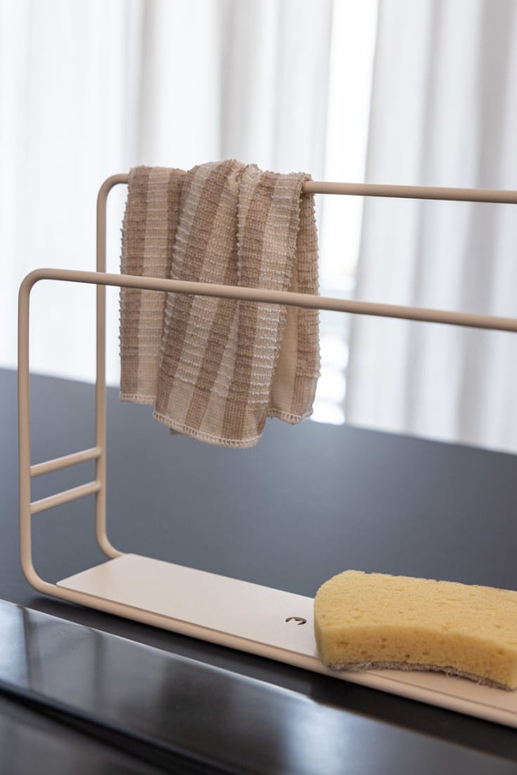 Metallbude Nia oppvaskklutholder, beige