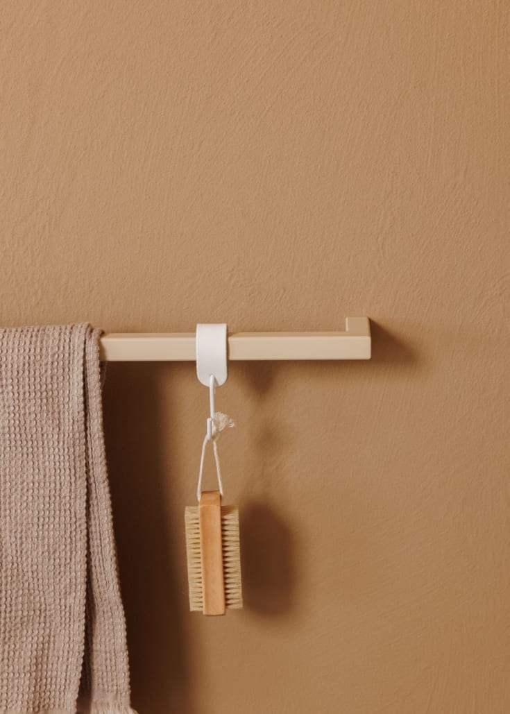 Metallbude Vana handduksstång, 55 cm, beige