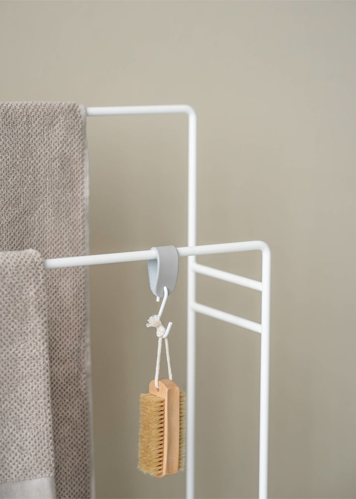 Metallbude Delaya håndkleholder, 60 cm, hvit