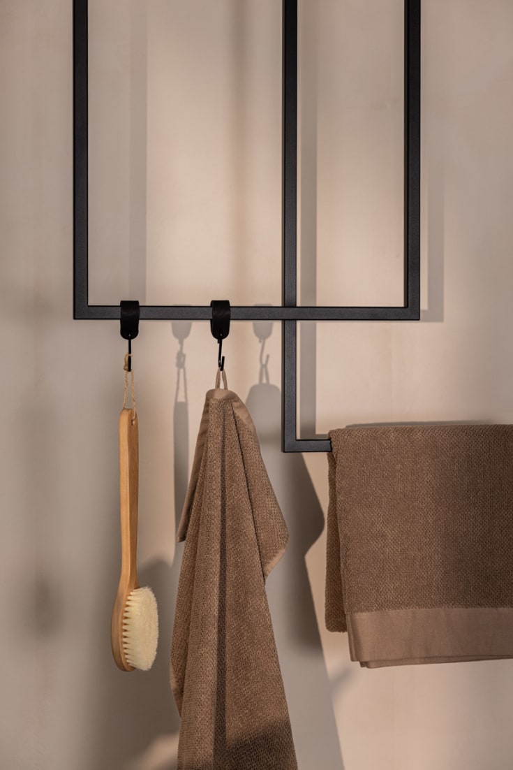 Metallbude Tensi handduksstativ, 50 cm, svart