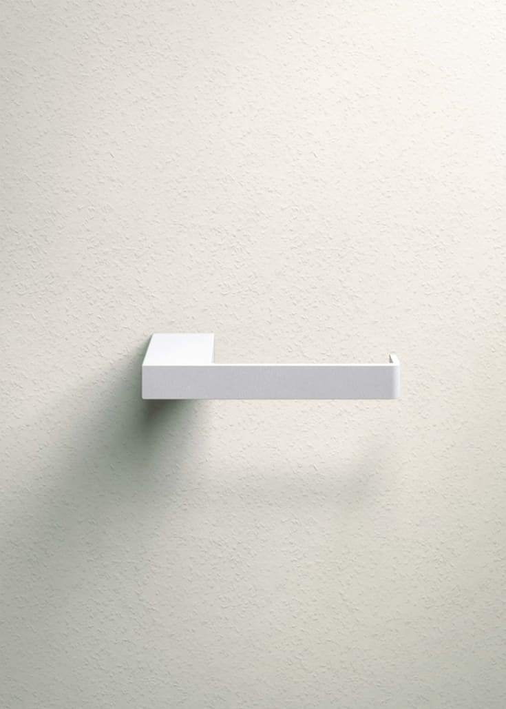 Metallbude Tuali toiletrulleholder, hvid