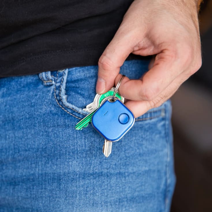 Shelly trykknap med bluetooth, batteri, blå