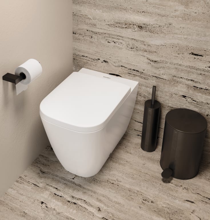 Unidrain Reframe toalettpapperskorg, 4 liter, svart