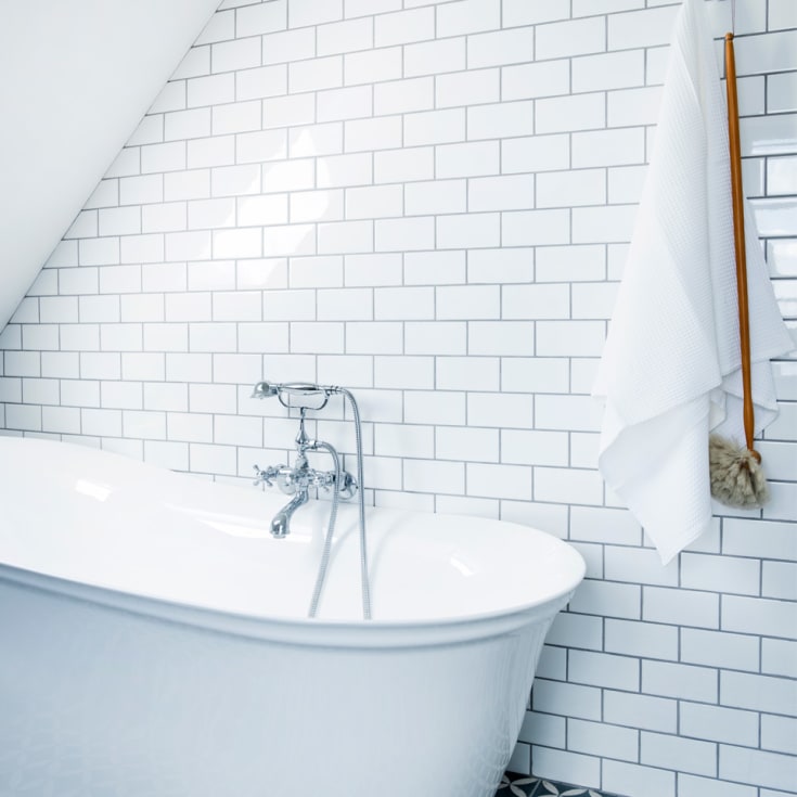 Damixa Tradition badkarsblandare med duschset, krom