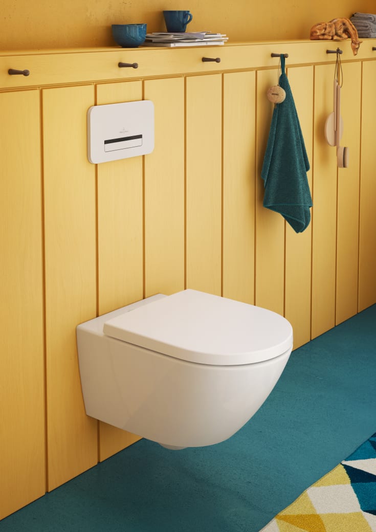 Villeroy & Boch Subway 2.0 vägghängd toalett, utan spolkant, vit