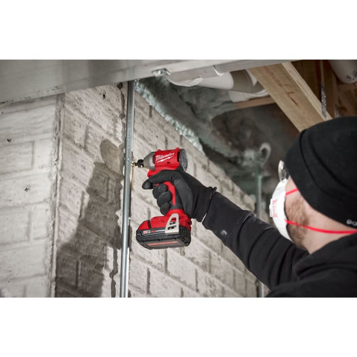 Milwaukee M18 kulfri 1/4" slagskruemaskine, u. batteri