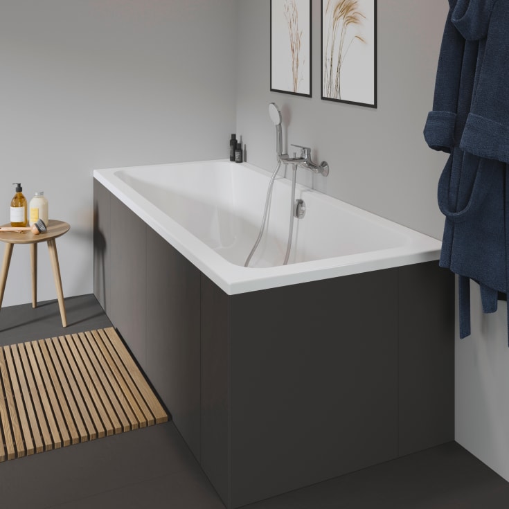 Duravit D-Code badekar, 180x80 cm, hvid