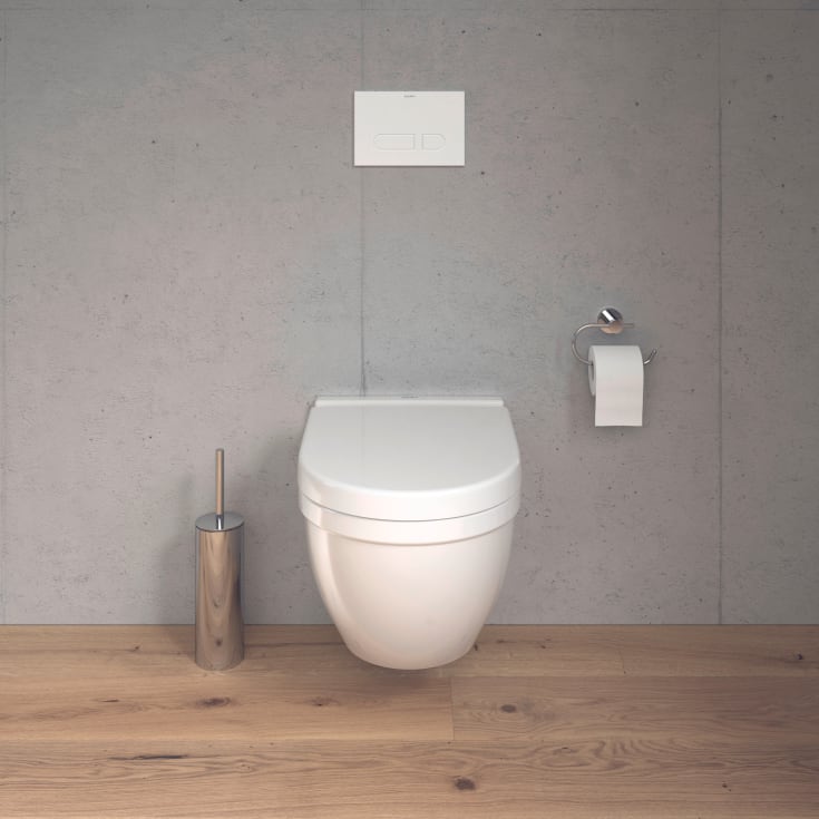 Duravit Starck 3 vägghängd toalett, utan spolkant, vit