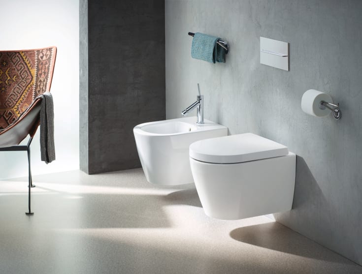 Duravit Me by Starck vägghängd toalett, utan spolkant, vit