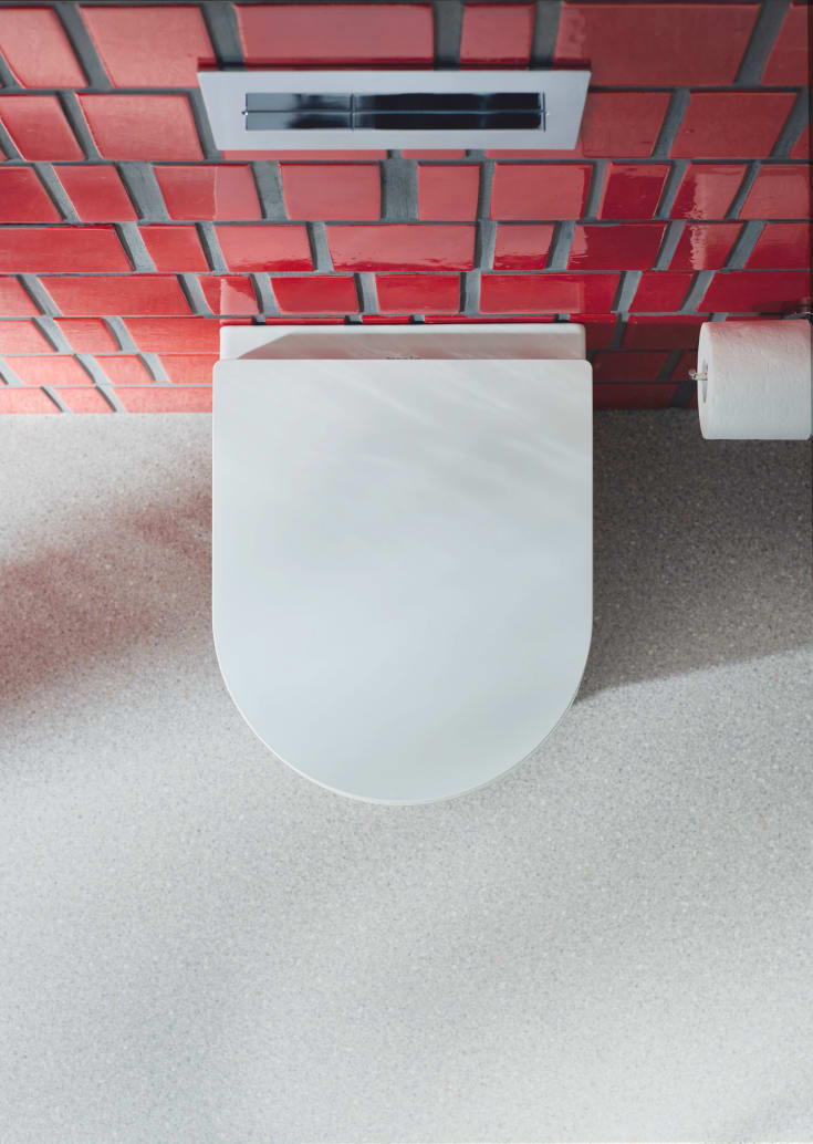 Duravit Me by Starck Compact vegghengt toalett, uten skyllekant, med Wondergliss, hvit