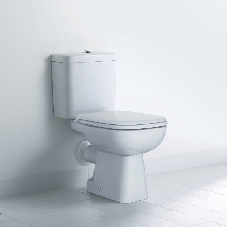 Duravit D-Code toalettskål m/P-lås, uten sisterne, hvit