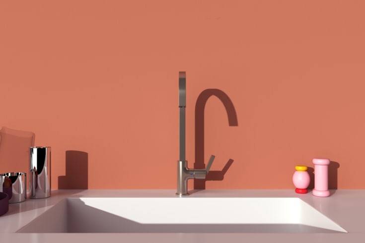 Ideal Standard Gusto køkkenarmatur, stål