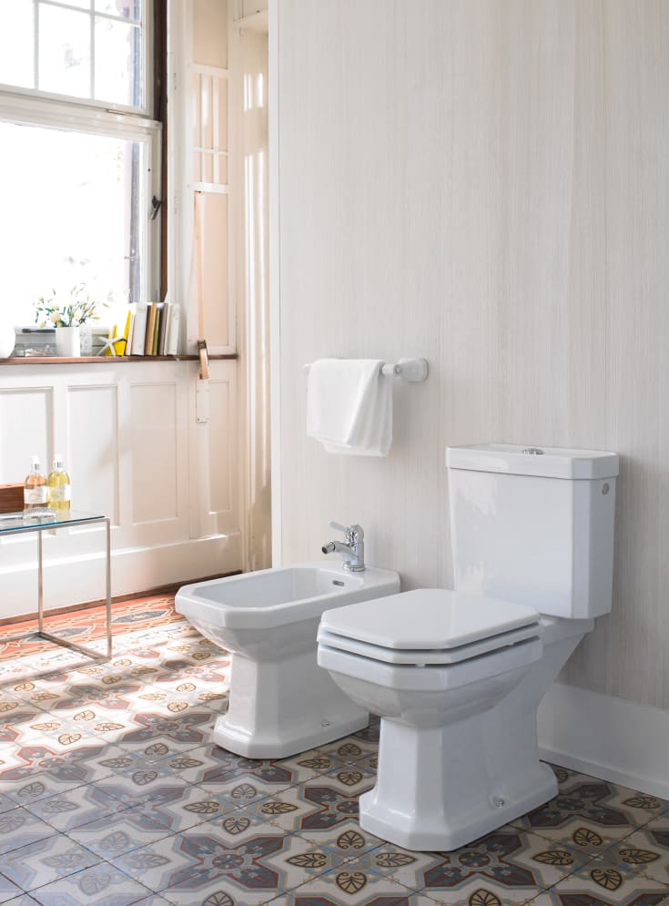 Duravit 1930 toiletbræt, soft close, hvid