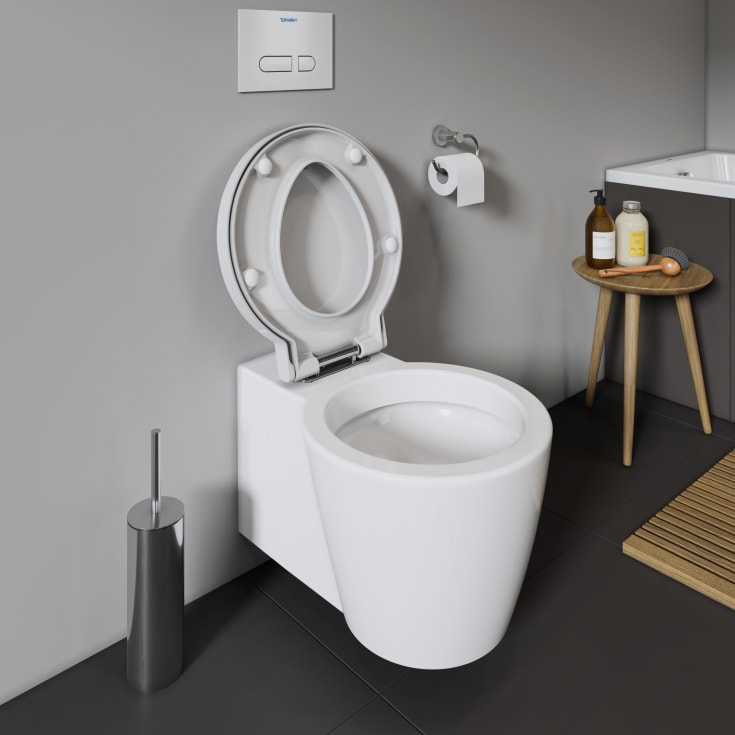 Duravit Starck 1 toiletbræt, soft close, aftagelig, hvid