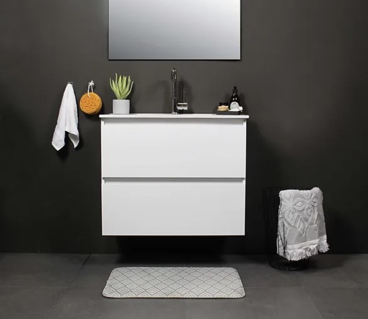Sanibell Basicline möbelpaket, 50x46 cm, vit högglans
