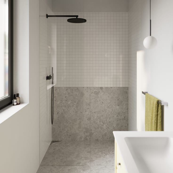 Unidrain 2602 Column galler hörnavlopp, 200 mm, rostfritt stål