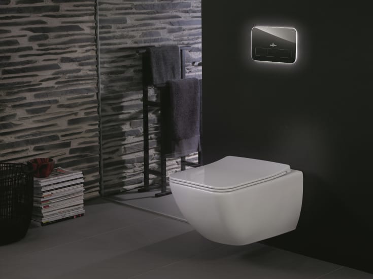 Villeroy & Boch Venticello vägghängd toalett, utan spolkant, rengöringsvänlig, vit