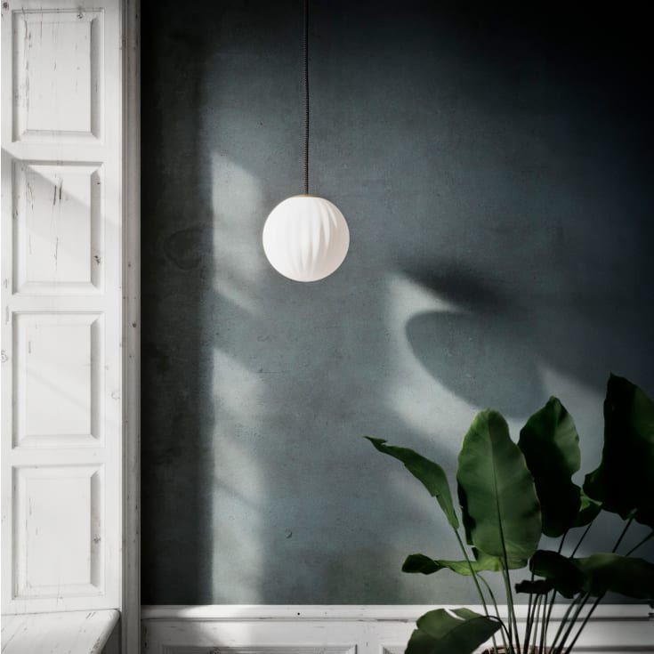 Nordic Tales Bright Modeco pendel, sort ledning, Ø20 cm