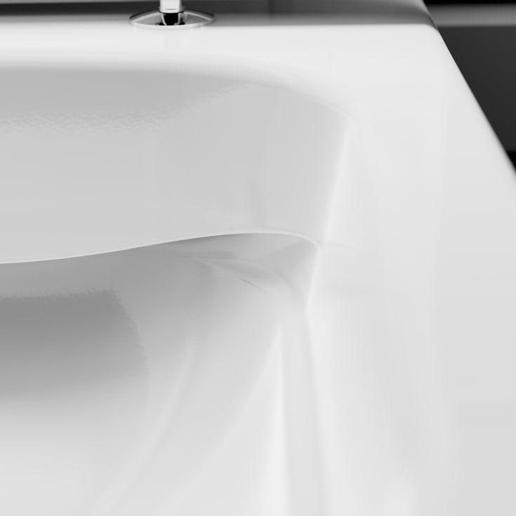 Hansgrohe EluPura Q 540 vegghengt toalett, uten spylekant, rengjøringsvennlig, hvit