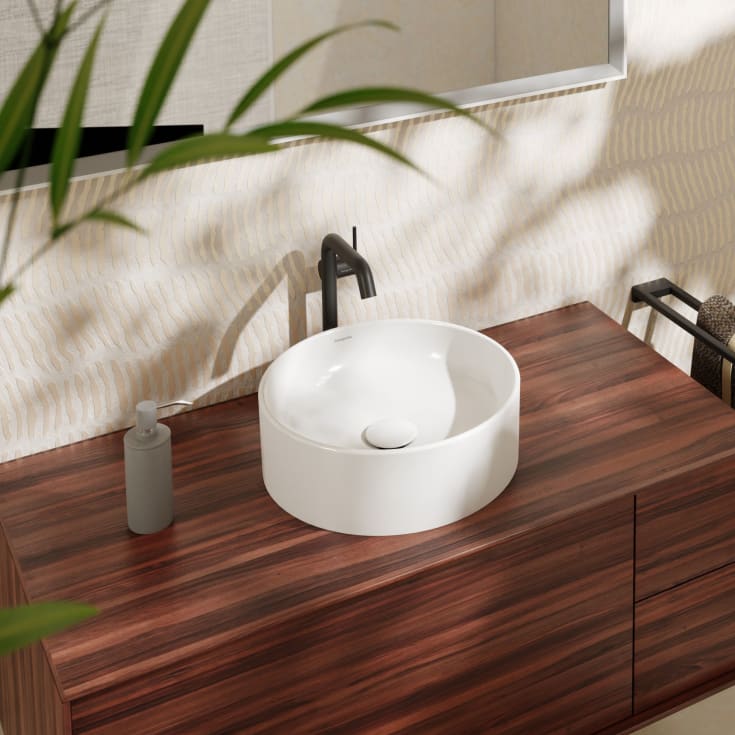 Hansgrohe Xuniva S tvättställ, Ø40 cm, vit