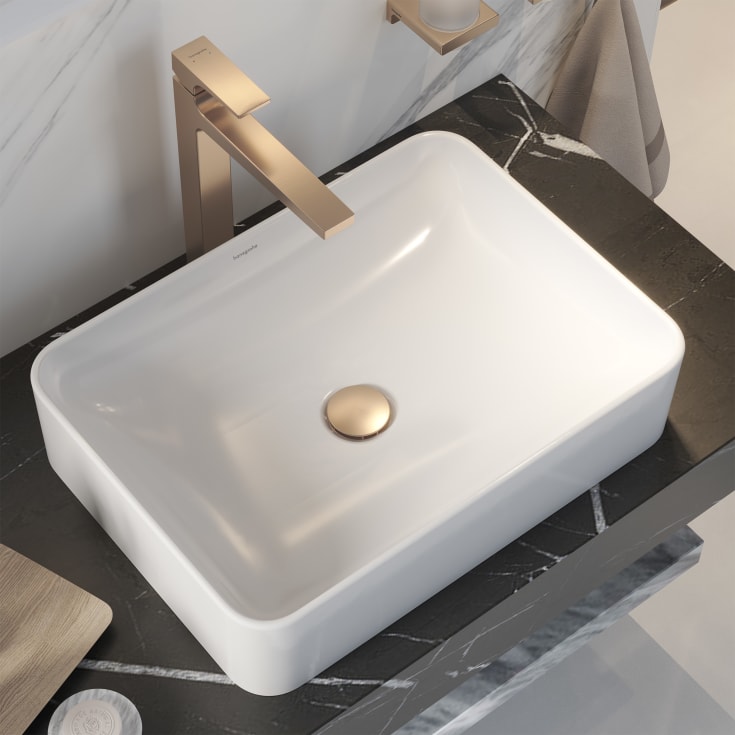 Hansgrohe Xuniva Q håndvask, 55x40 cm, hvid