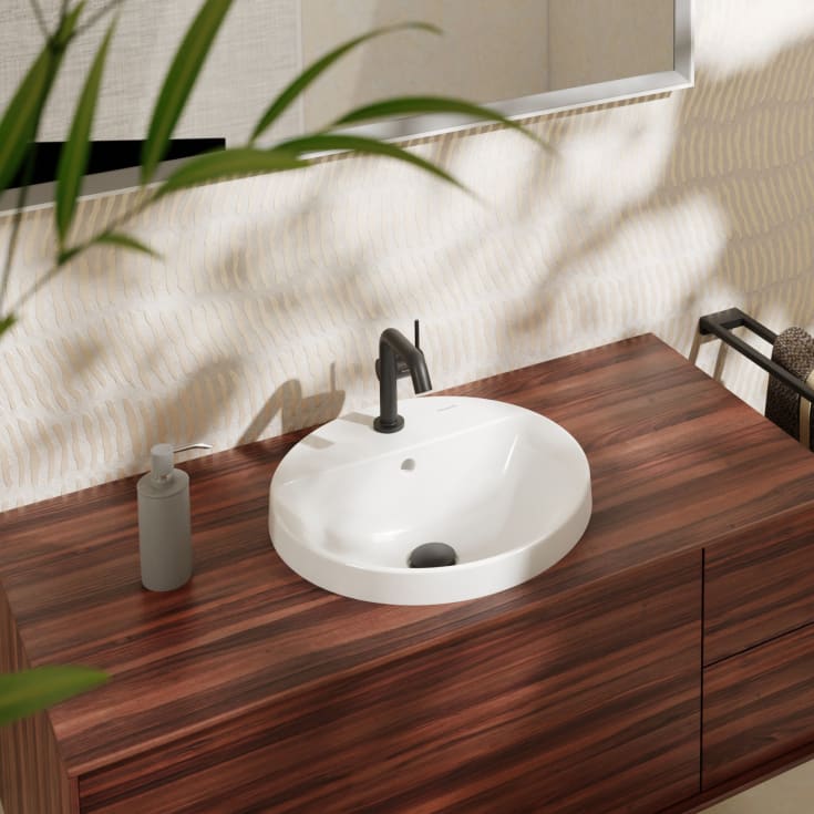 Hansgrohe Xuniva S tvättställ, Ø45 cm, vit