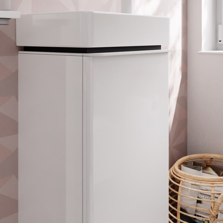 Hansgrohe Xelu Q underskab 34x24,5 cm, venstre, hvid højglans