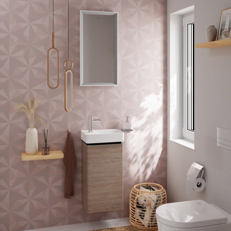 Hansgrohe Xelu Q underskab 34x24,5 cm, venstre, eg