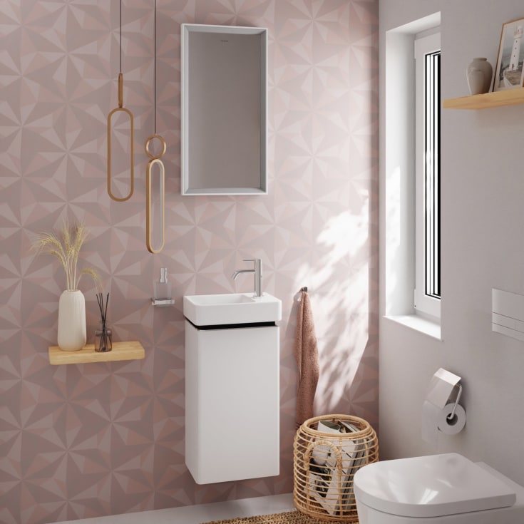 Hansgrohe Xelu Q underskab, 34x26,5 cm, højre, hvid højglans