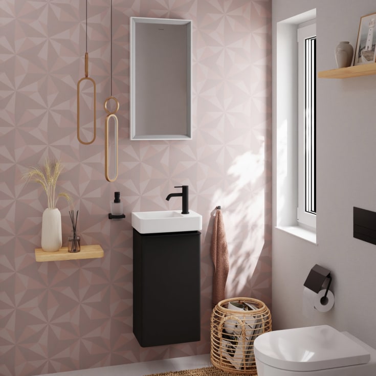 Hansgrohe Xelu Q underskab 34x24,5 cm, højre, mat grå