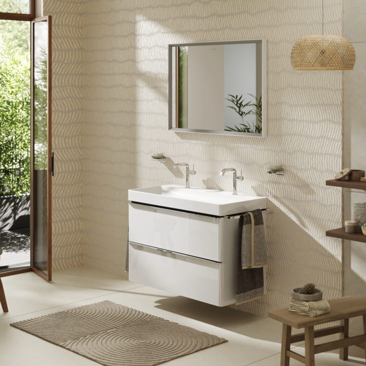 Hansgrohe Xelu Q underskab, 98x49,5 cm, hvid højglans