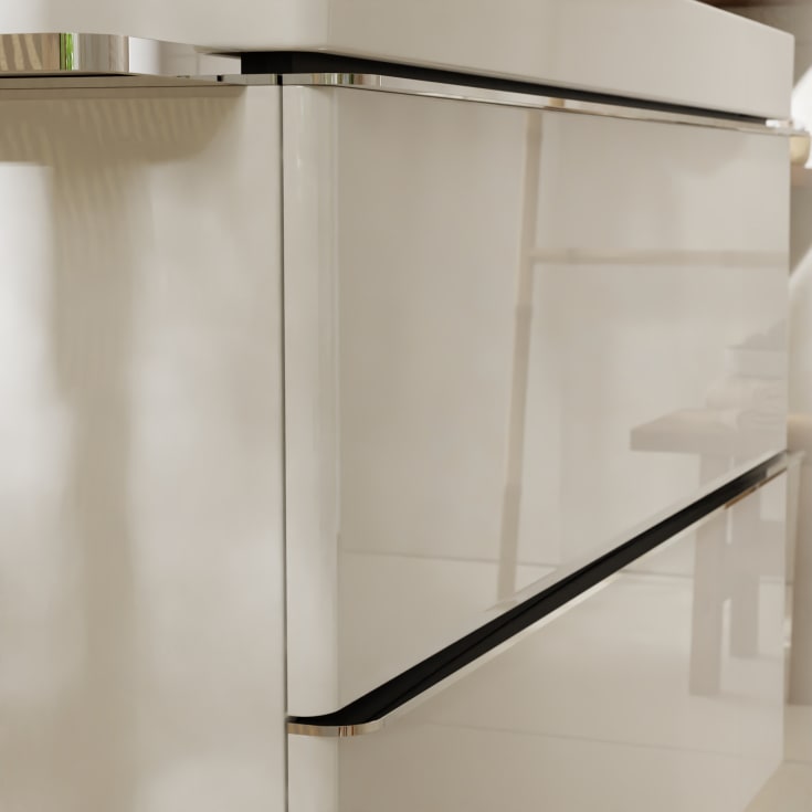 Hansgrohe Xelu Q underskab, 98x49,5 cm, hvid højglans