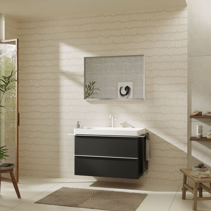 Hansgrohe Xelu Q underskab 98x47,5 cm, mat grå