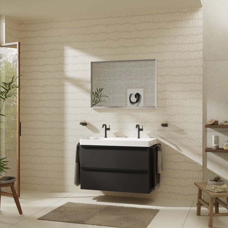 Hansgrohe Xelu Q underskab 98x47,5 cm, mat grå