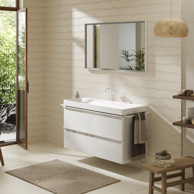 Hansgrohe Xelu Q underskab 118x47,5 cm, hvid højglans