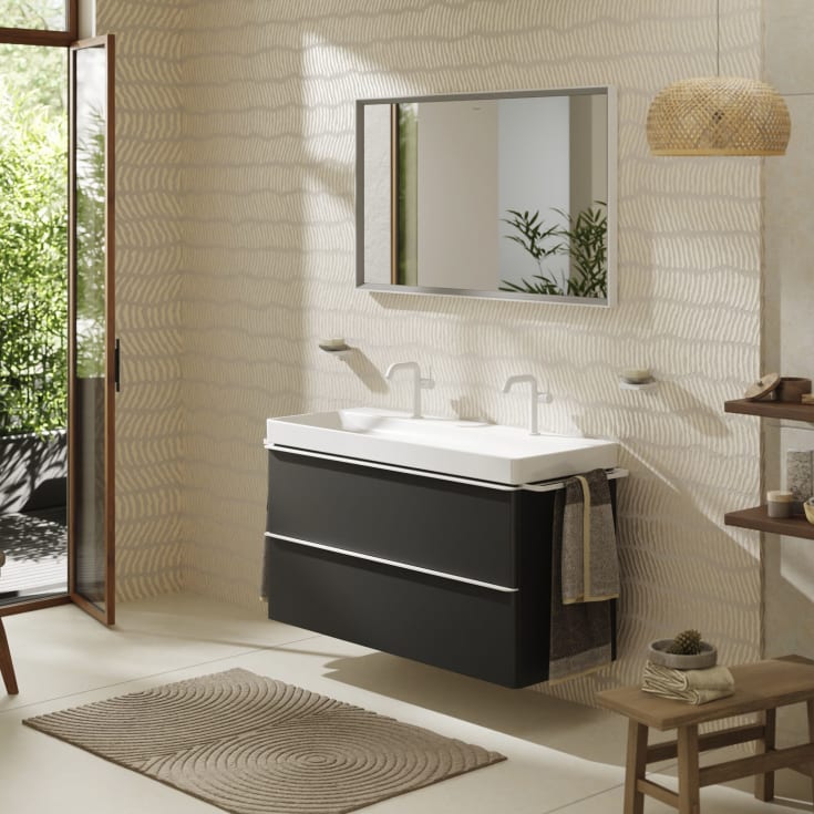 Hansgrohe Xelu Q underskab 118x47,5 cm, mat grå